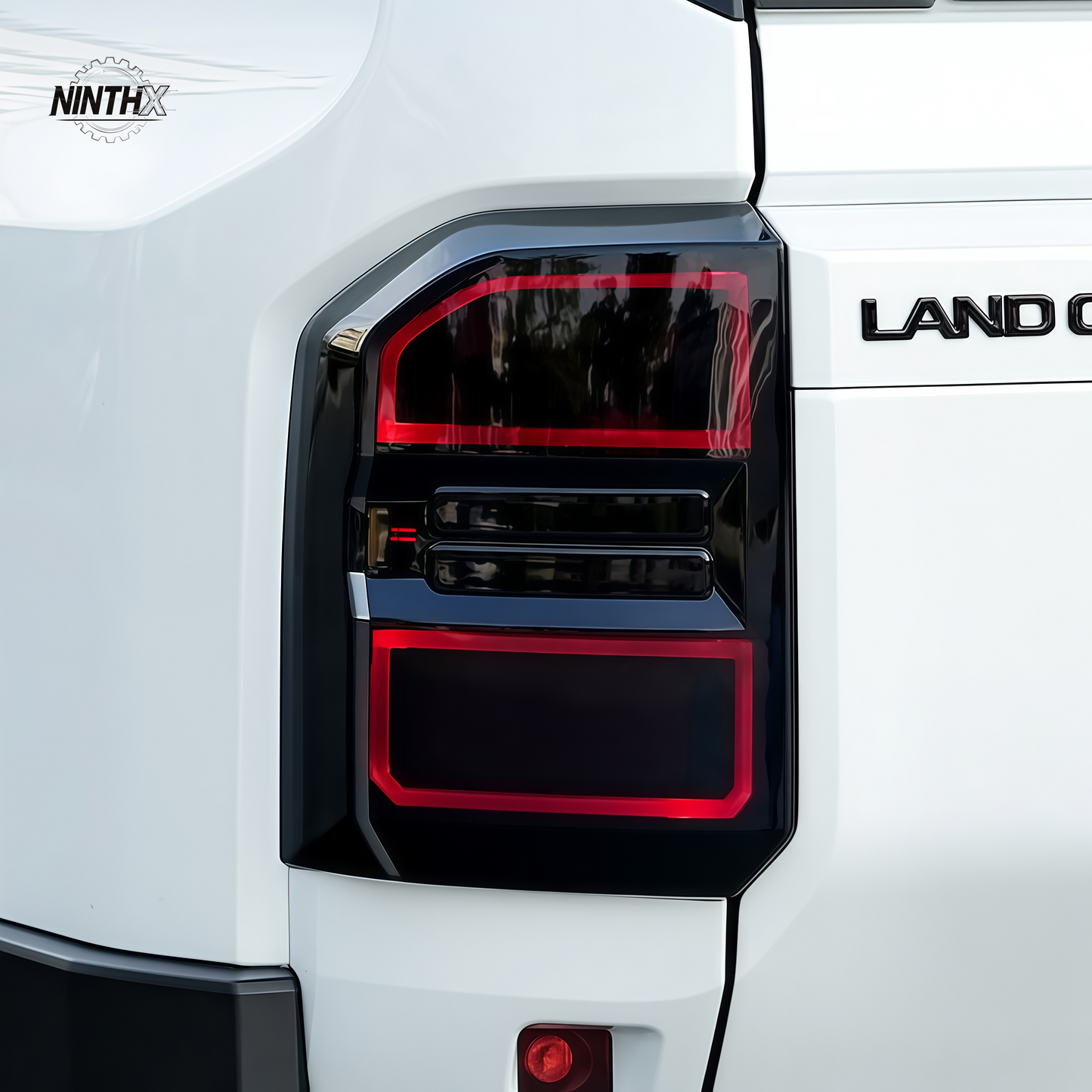 Snap on install smoked tail light covers