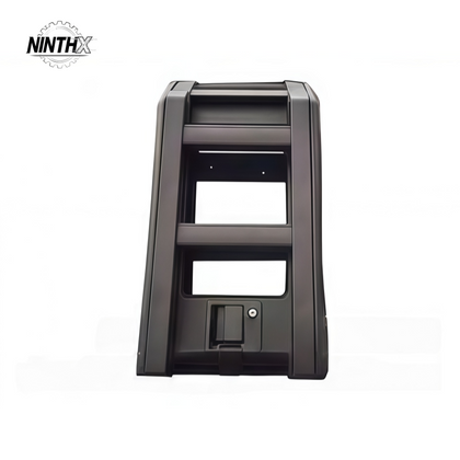 Black bolt-on side access ladder, Style 1, for Toyota Land Cruiser Prado LC250