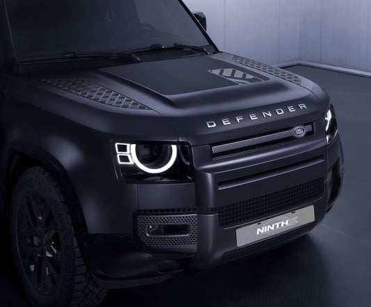 LED headlight upgrade with DRL projector for Defender L663 90/110/130, installed view