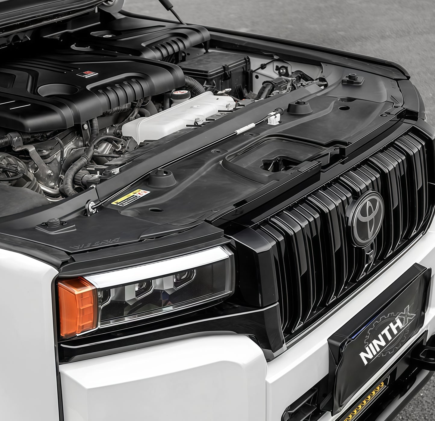 Molded ABS panel engine bay cover