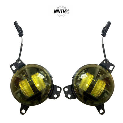 Yellow LED Fog Lights with DRL for Defender L663, main product view