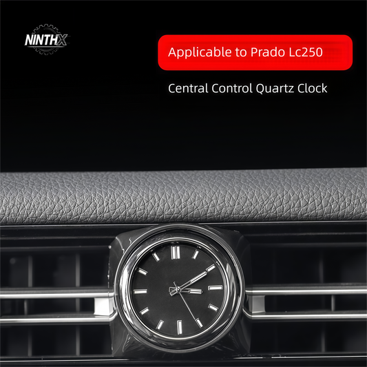 Analog quartz dial center console clock