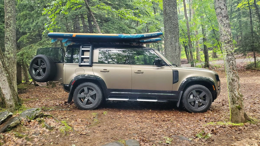 My Defender 110 Roof Rack Journey: From Empty Roof to Adventure-Ready