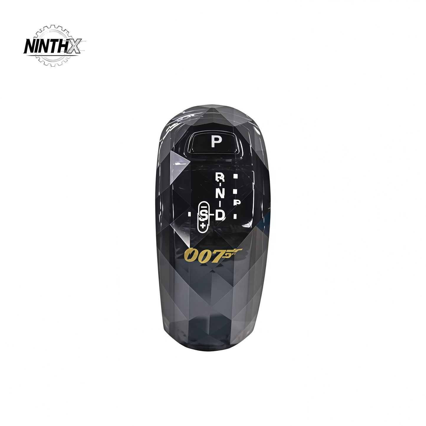 LED-illuminated crystal gear selector for Defender L663 90/110/130, full kit view