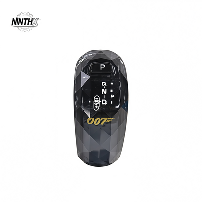 LED-illuminated crystal gear selector for Defender L663 90/110/130, full kit view