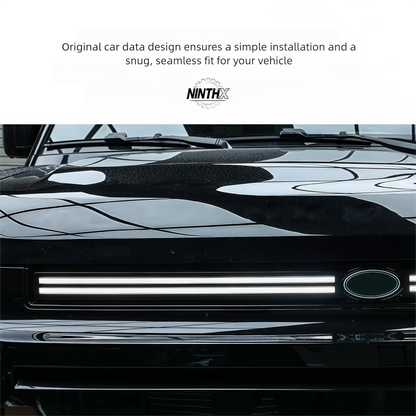 Backlit gloss-black grille upgrade kit, side profile