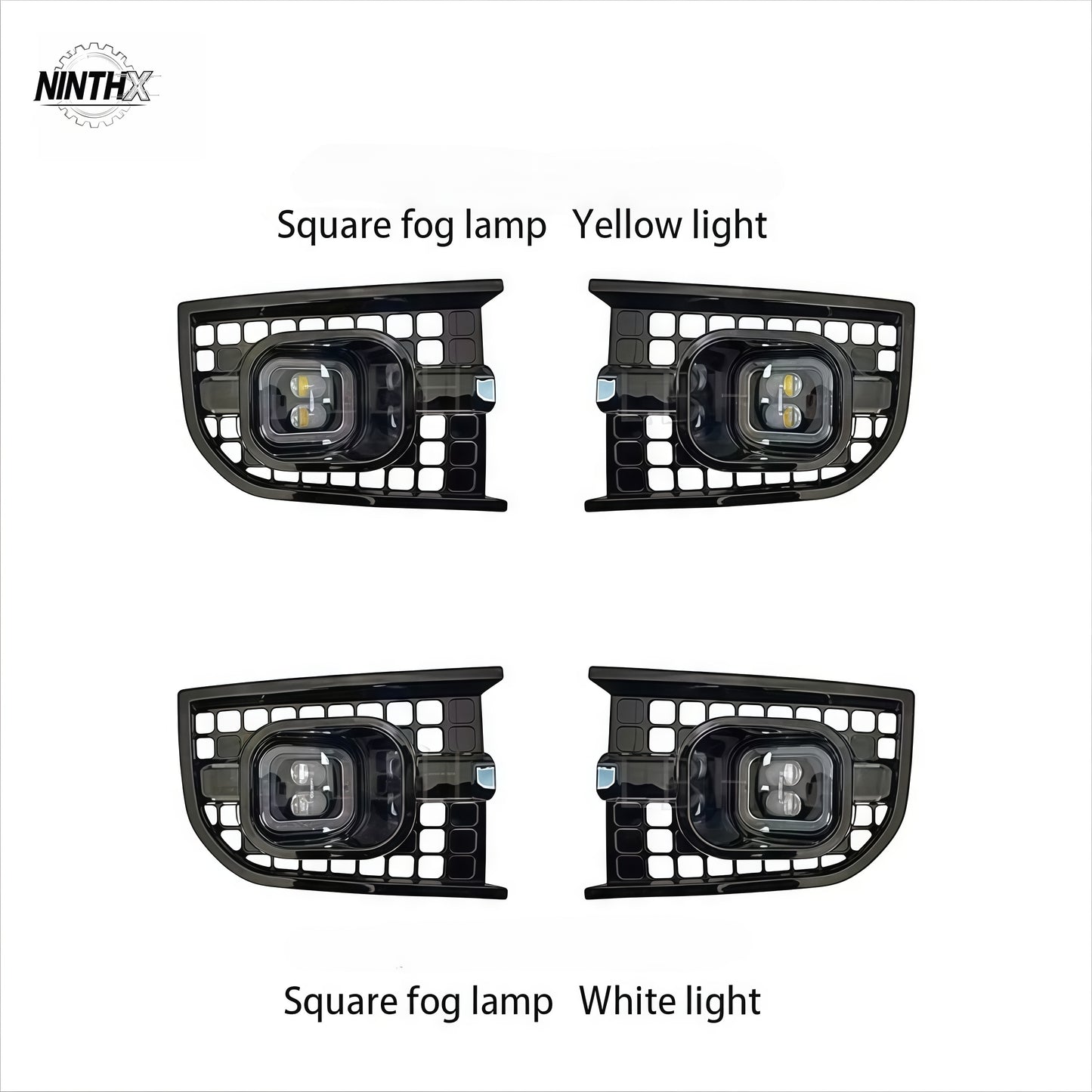 Square LED Rear Fog Light Assembly for Defender L663, main product view
