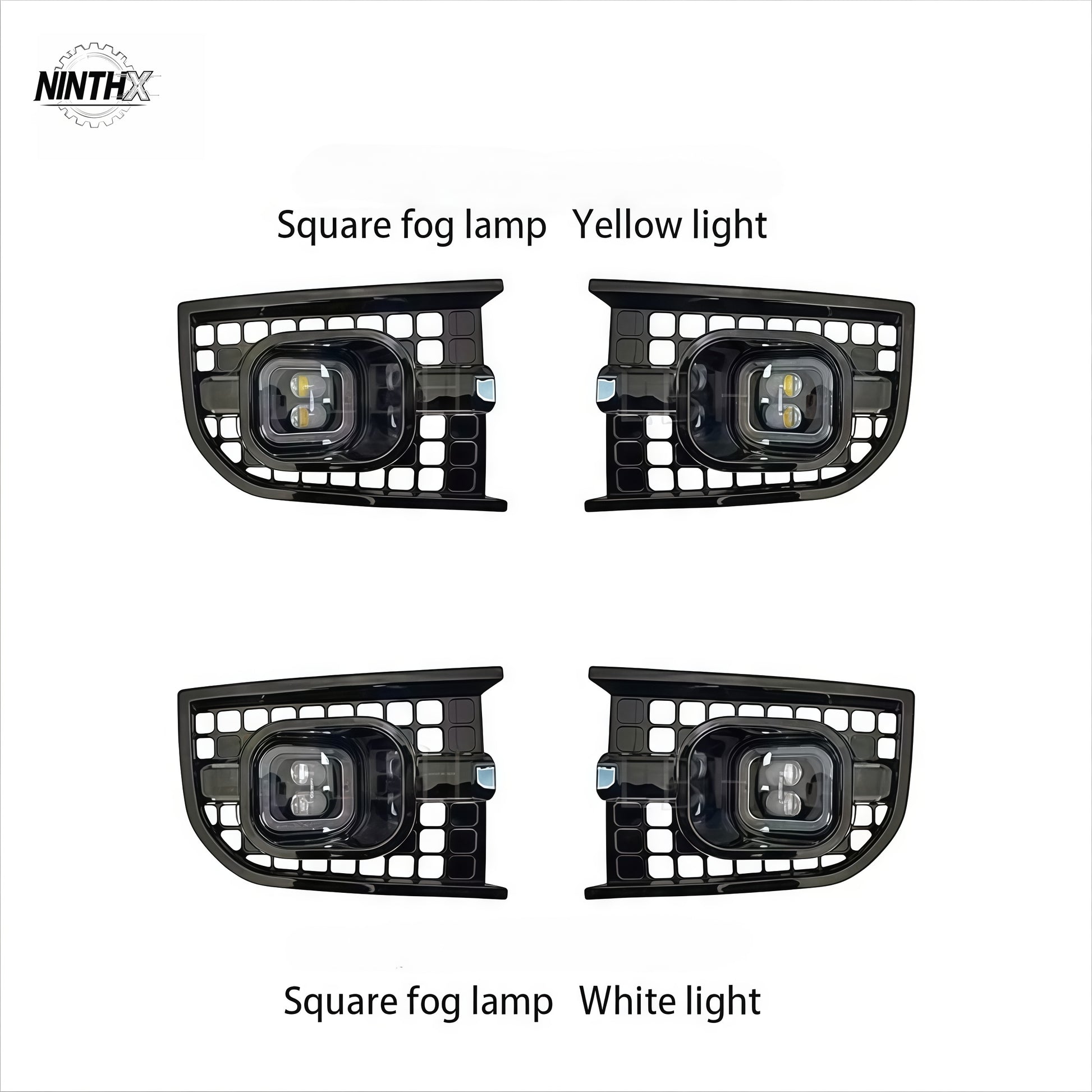 Square LED Rear Fog Light Assembly for Defender L663, main product view