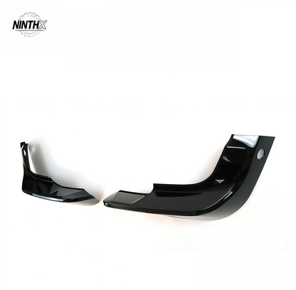 Sport-style front bumper canards aero kit, close-up detail