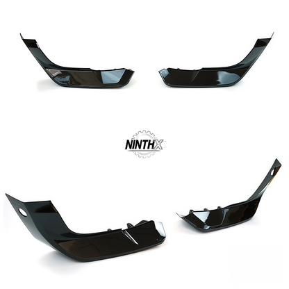 Aggressive front chin spoiler extension fits Defender L663 90/110/130, fitment view