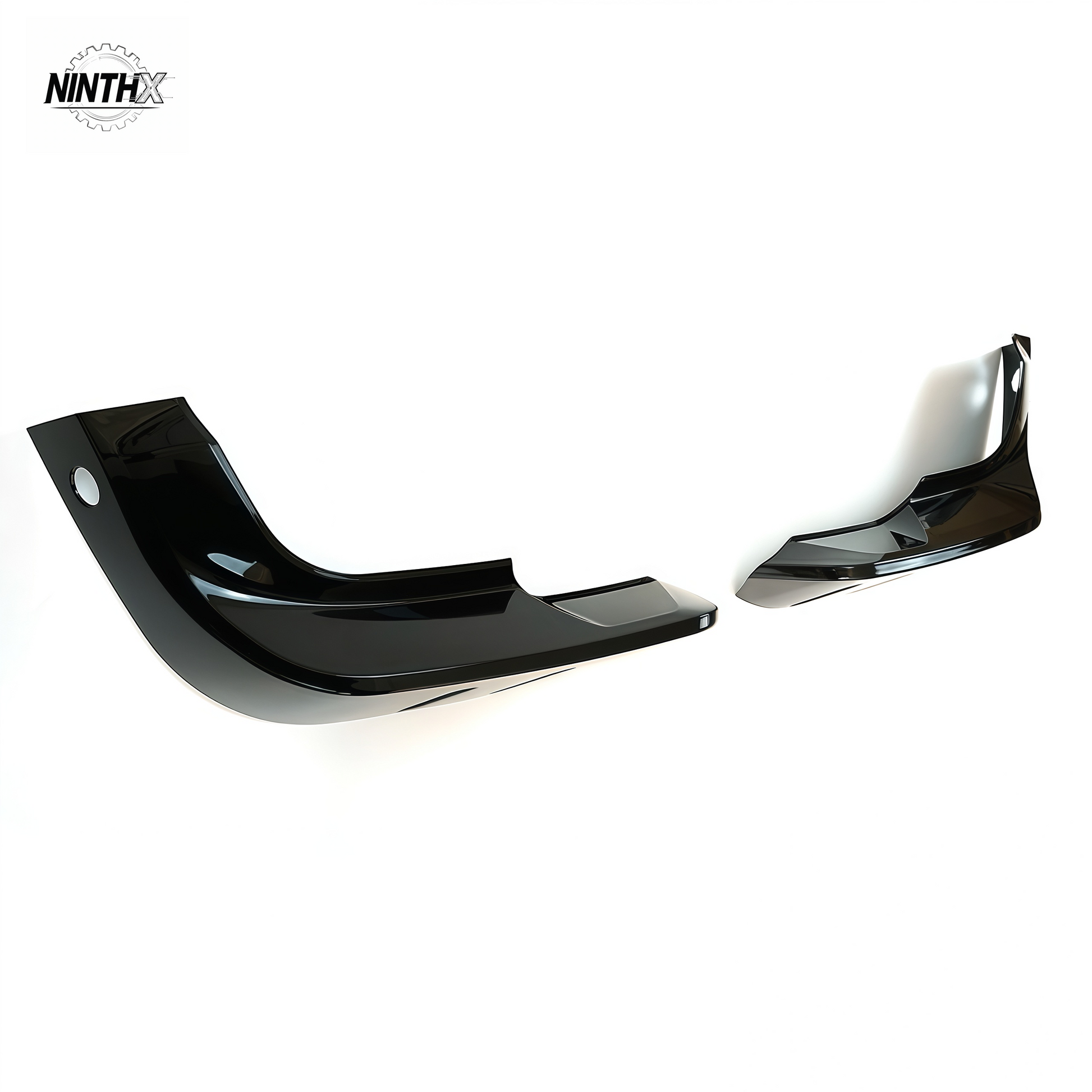 Scratch-resistant front bumper lip protector, side profile