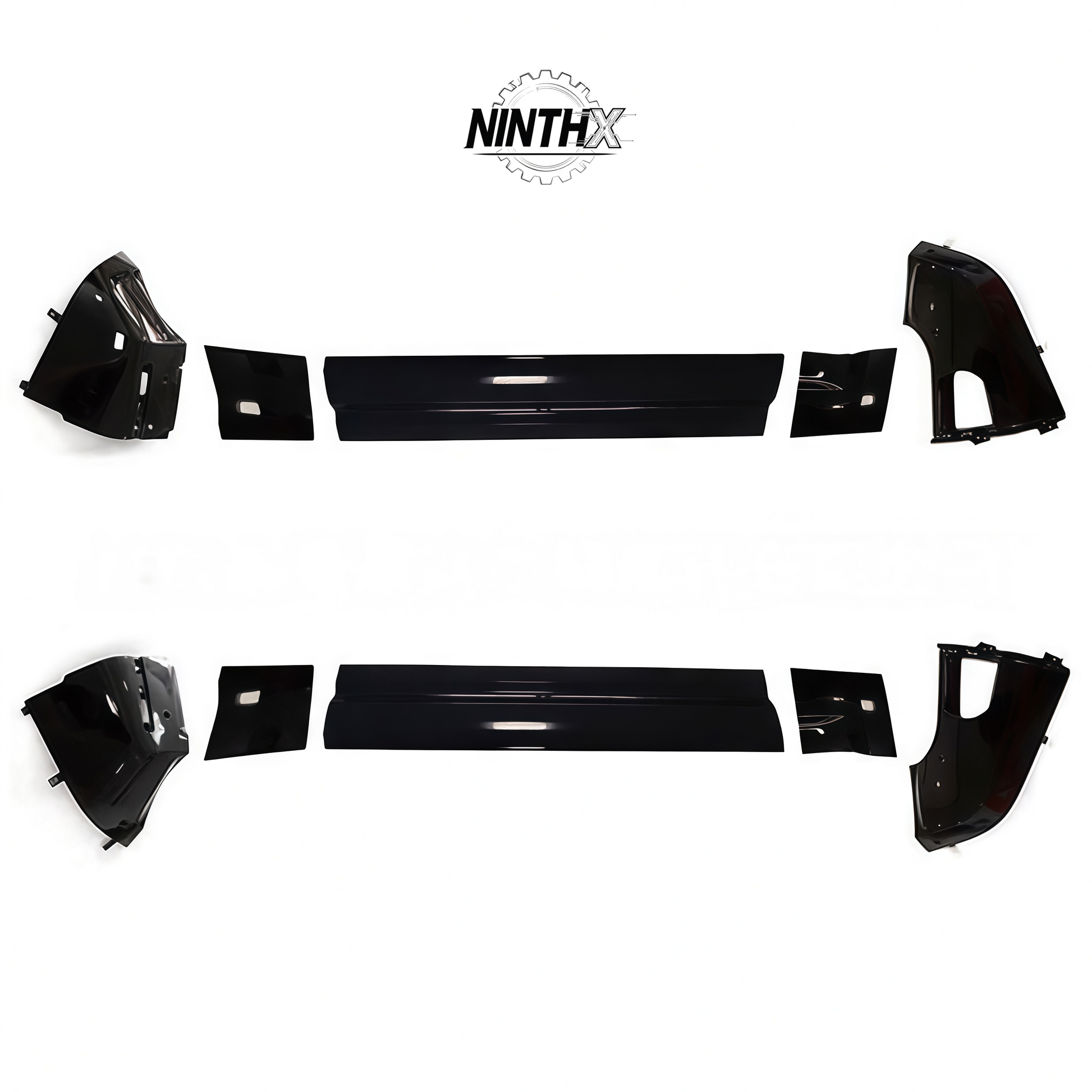 Factory-style door lower body trim fitment detail on Defender L663 90/110/130