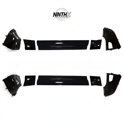 Factory-style door lower body trim fitment detail on Defender L663 90/110/130