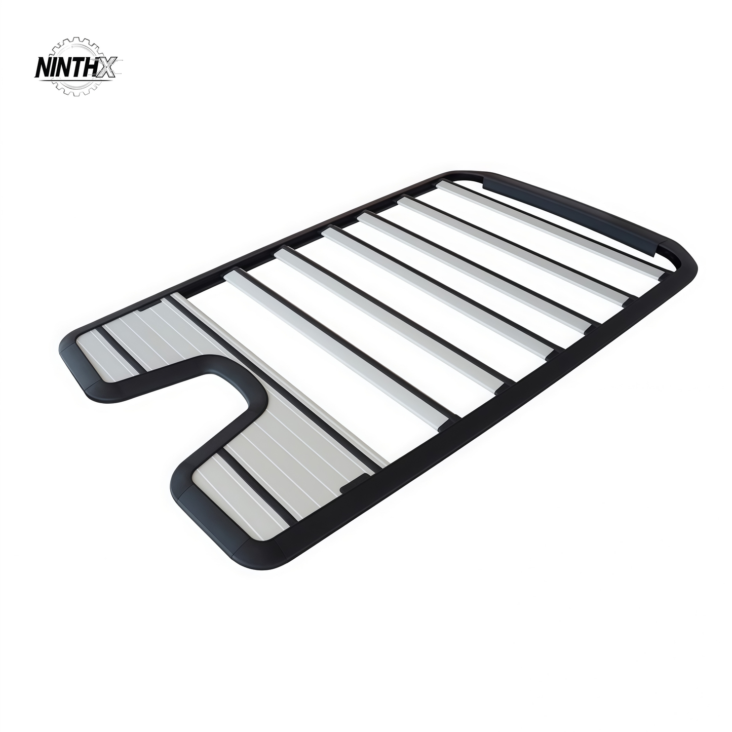 150kg-rated low-profile roof rack mounted on Defender L663 90/110