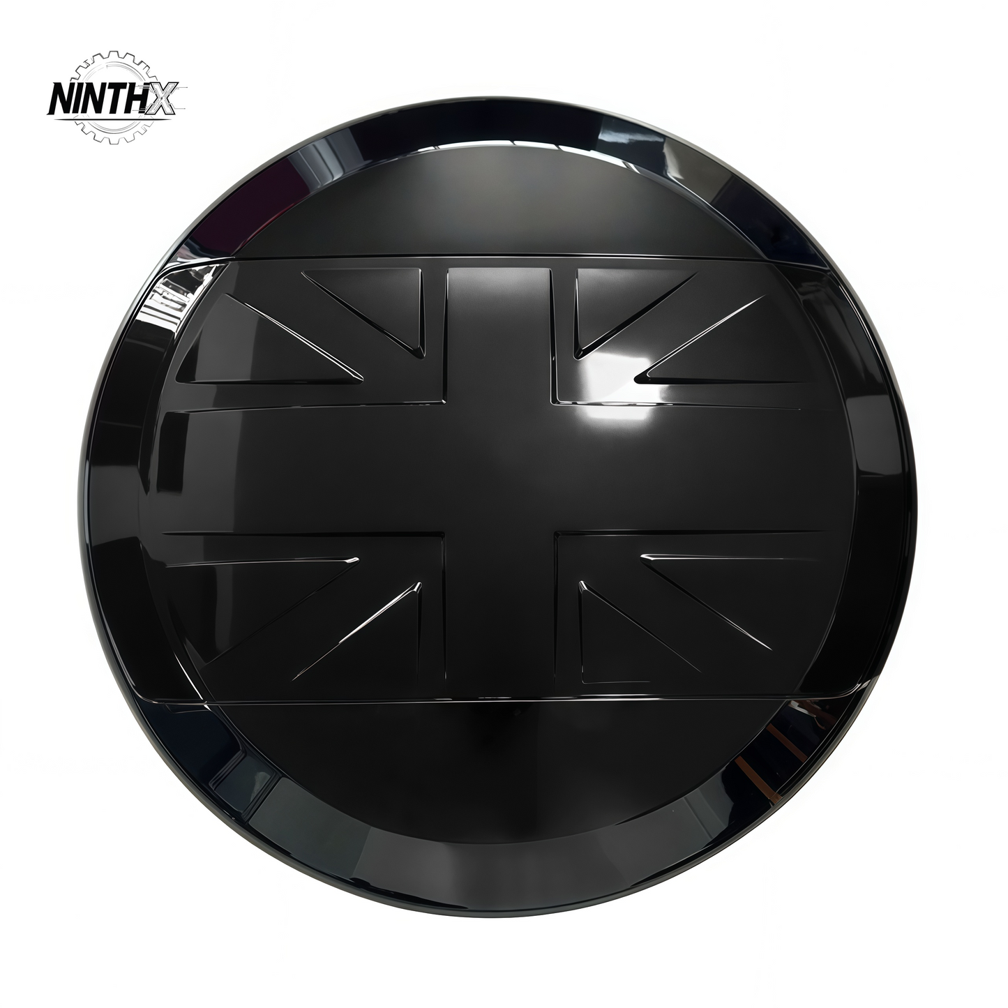 Heritage-style ABS Union Jack tire shell, extra detail view