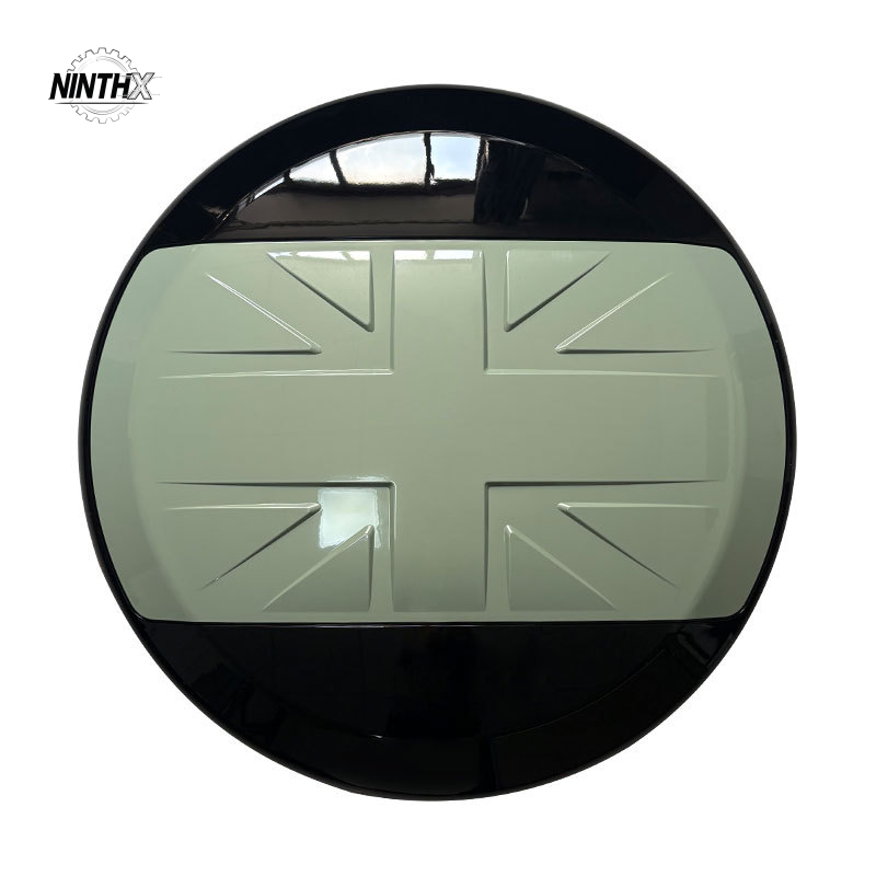 Hard-shell UK-flag spare tire protector, product detail