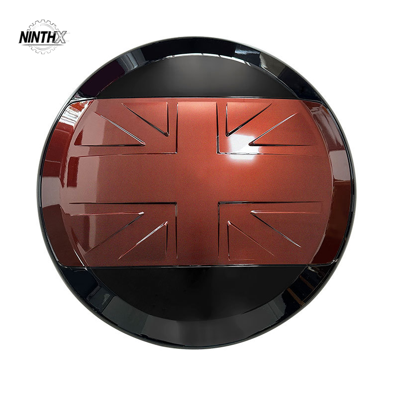 Stylish custom-graphic rear wheel box, side profile
