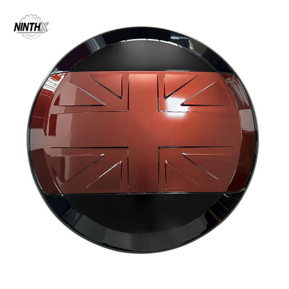 Stylish custom-graphic rear wheel box, side profile