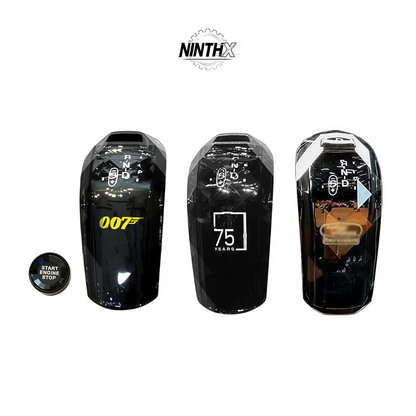 Ergonomic luxury crystal automatic shifter, component detail