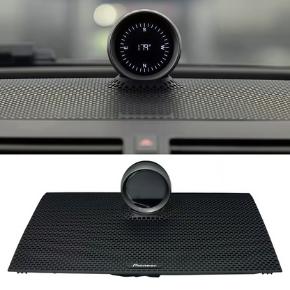 Plug-and-play center console compass upgrade, front angle view