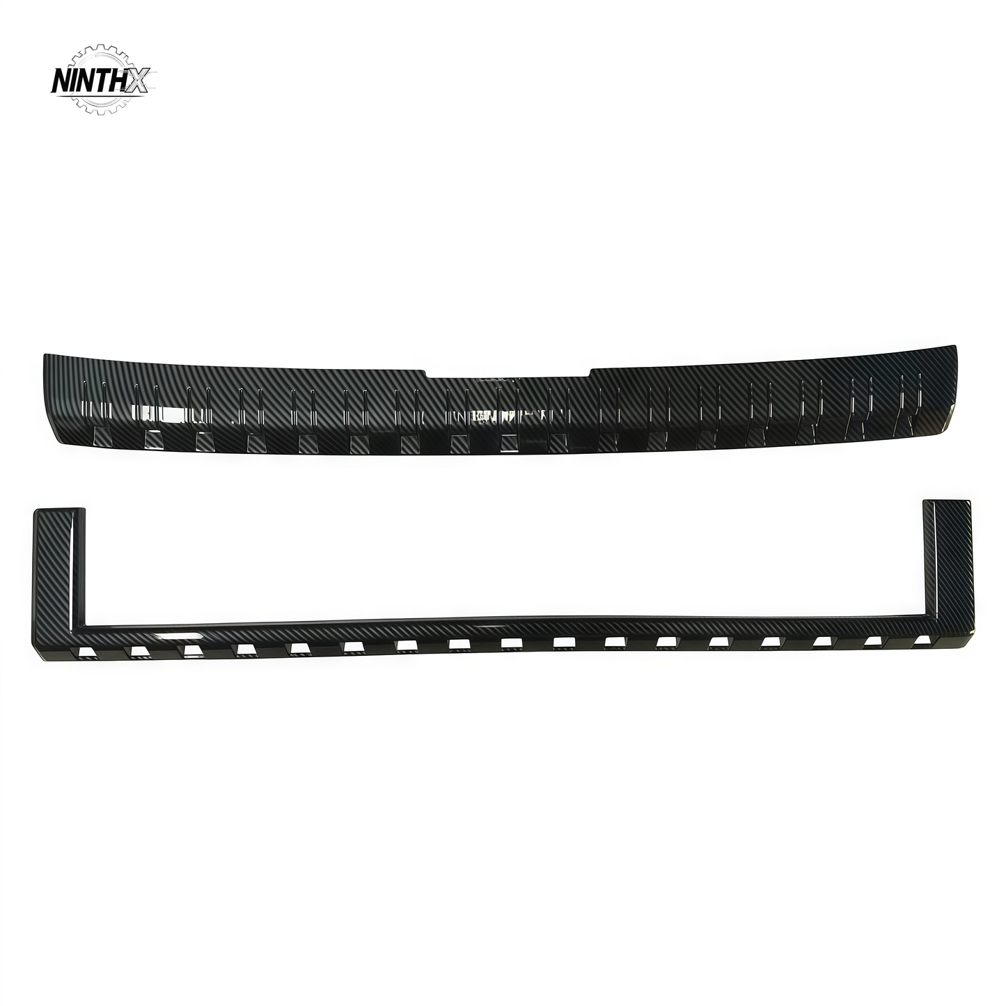 Carbon look finish grille surround trim