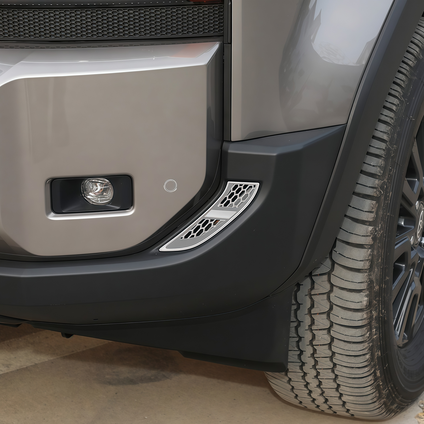 Factory integrated look fog light surround trim