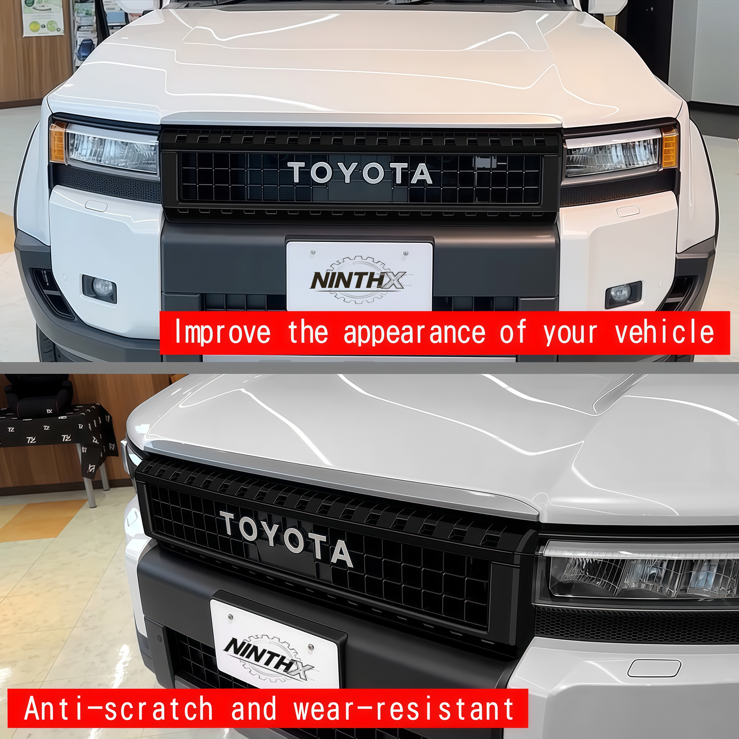 LHD RHD compatible grille frame insert