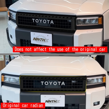 Aggressive front styling grille frame insert