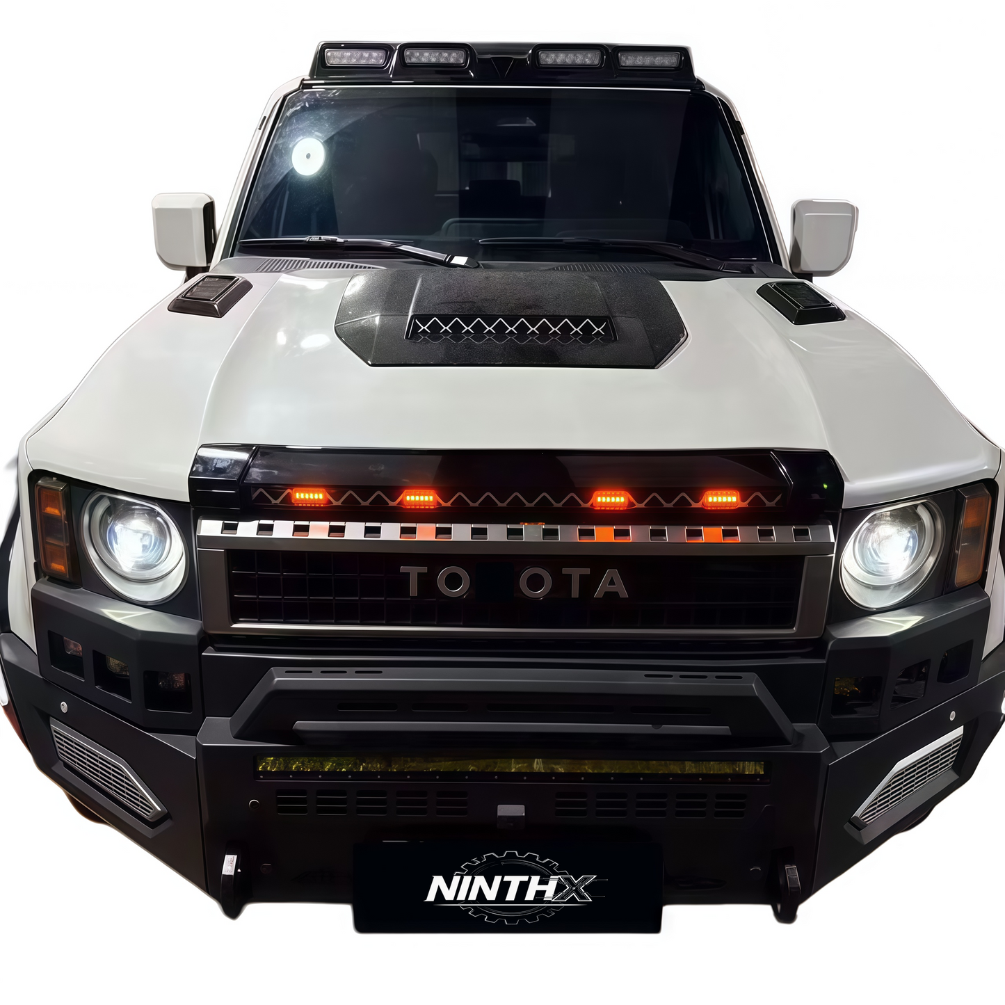 Gravel and bug protection hood bug deflector