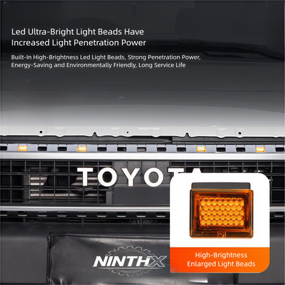 Plug and play wiring amber grille light kit for Land Cruiser Prado LC250