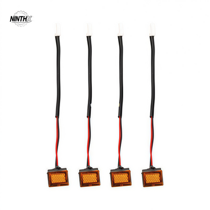 Set of four amber LED grille lights with wiring harness for Land Cruiser Prado LC250