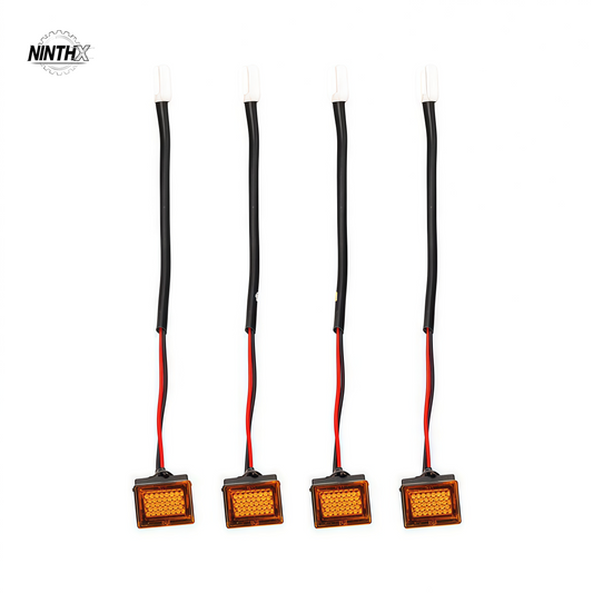 Set of four amber LED grille lights with wiring harness for Land Cruiser Prado LC250