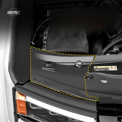 Molded ABS panel engine bay cover