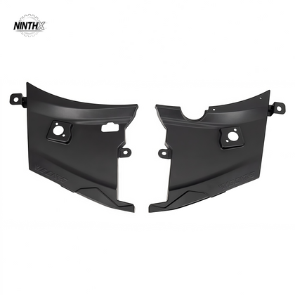 Black engine bay side cover panels, pair, for Toyota Land Cruiser Prado LC250