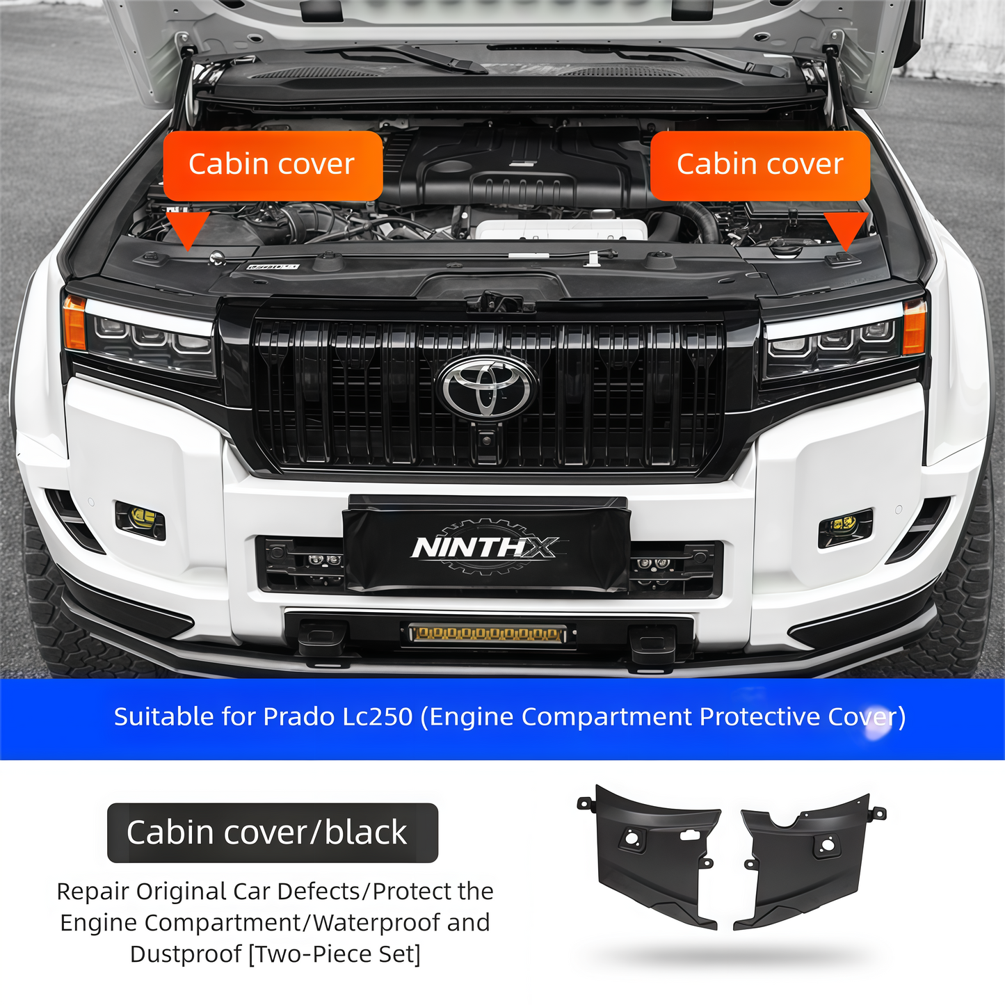 Heat resistant engine bay cover