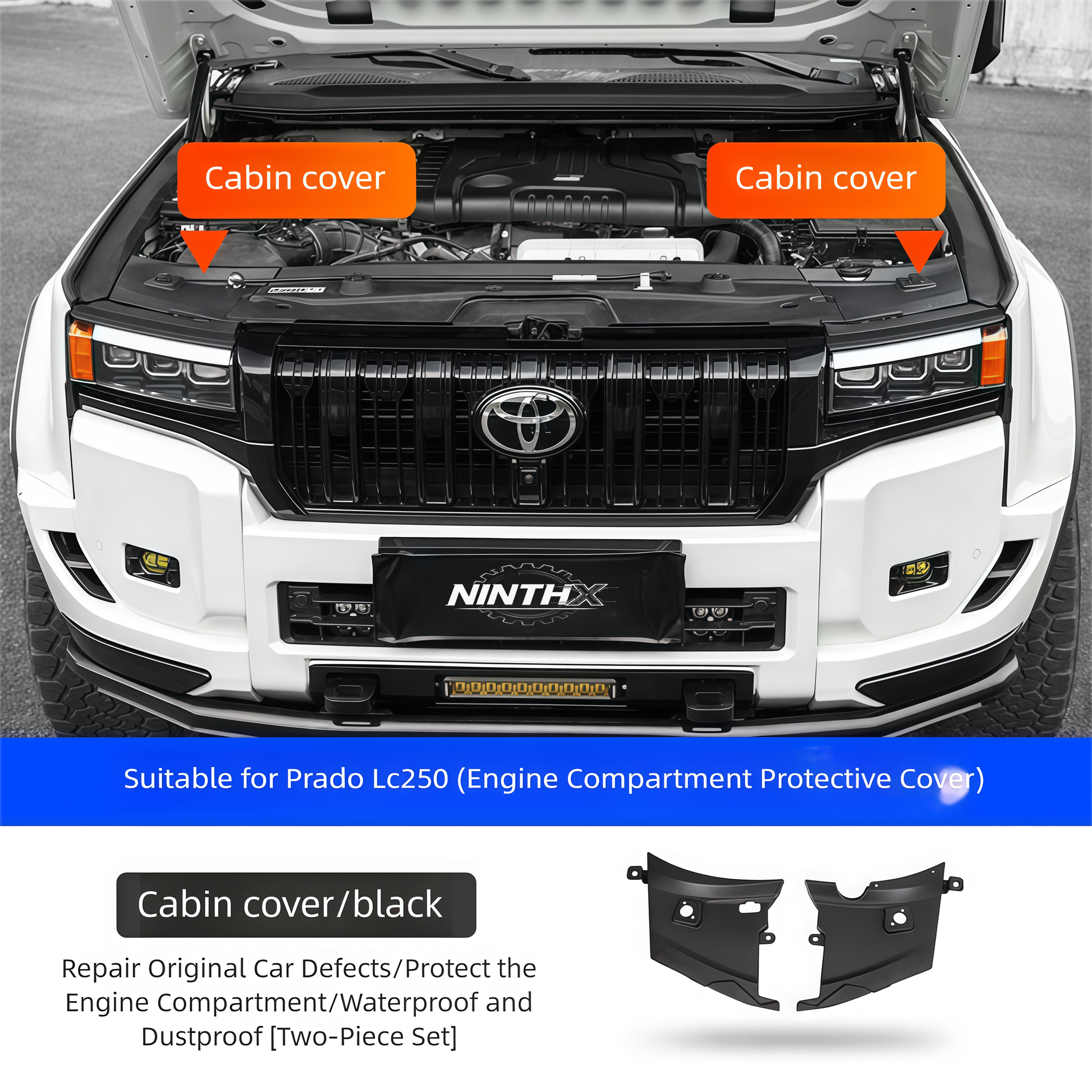 Heat resistant engine bay cover