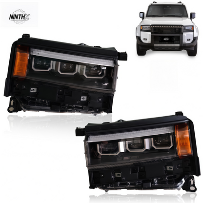 Triple DRL signature headlight assembly