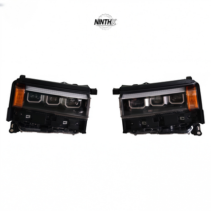 Pair of LED projector headlights with triple DRL for Land Cruiser Prado LC250
