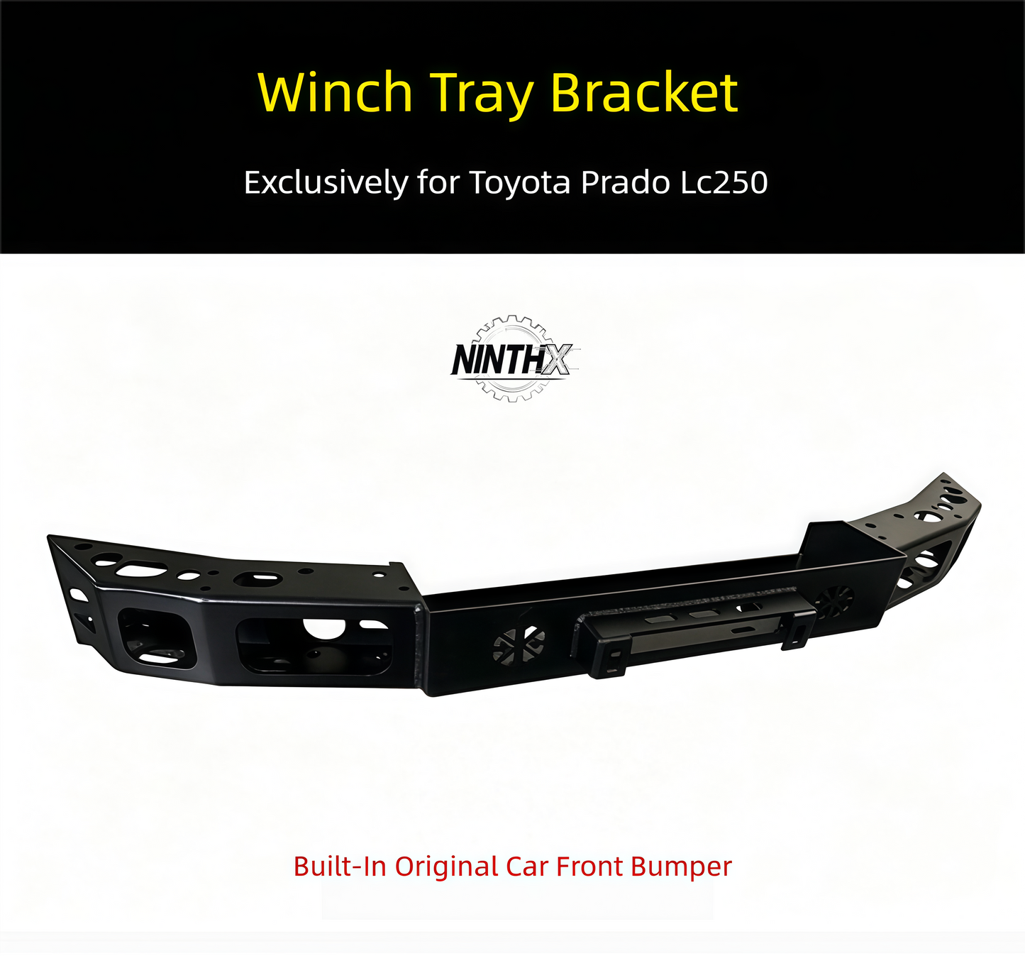 Behind bumper mount winch mounting cradle