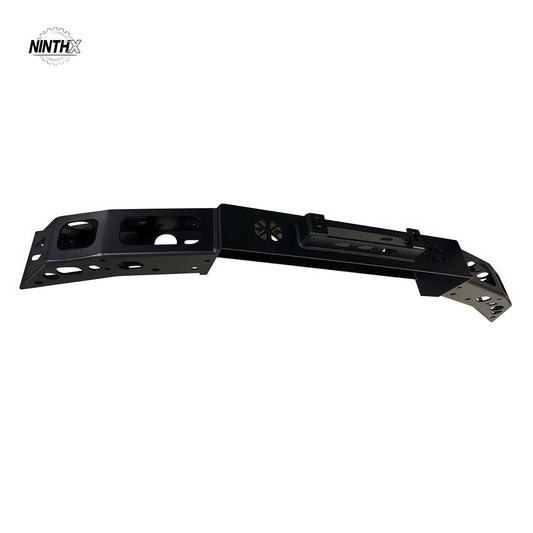 Black steel winch mounting plate cradle for Toyota Land Cruiser Prado LC250