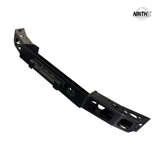 Heavy steel plate winch mounting cradle