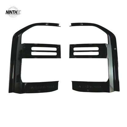 Gloss black tail light surround trims with Land Cruiser lettering, pair, for LC250 J250
