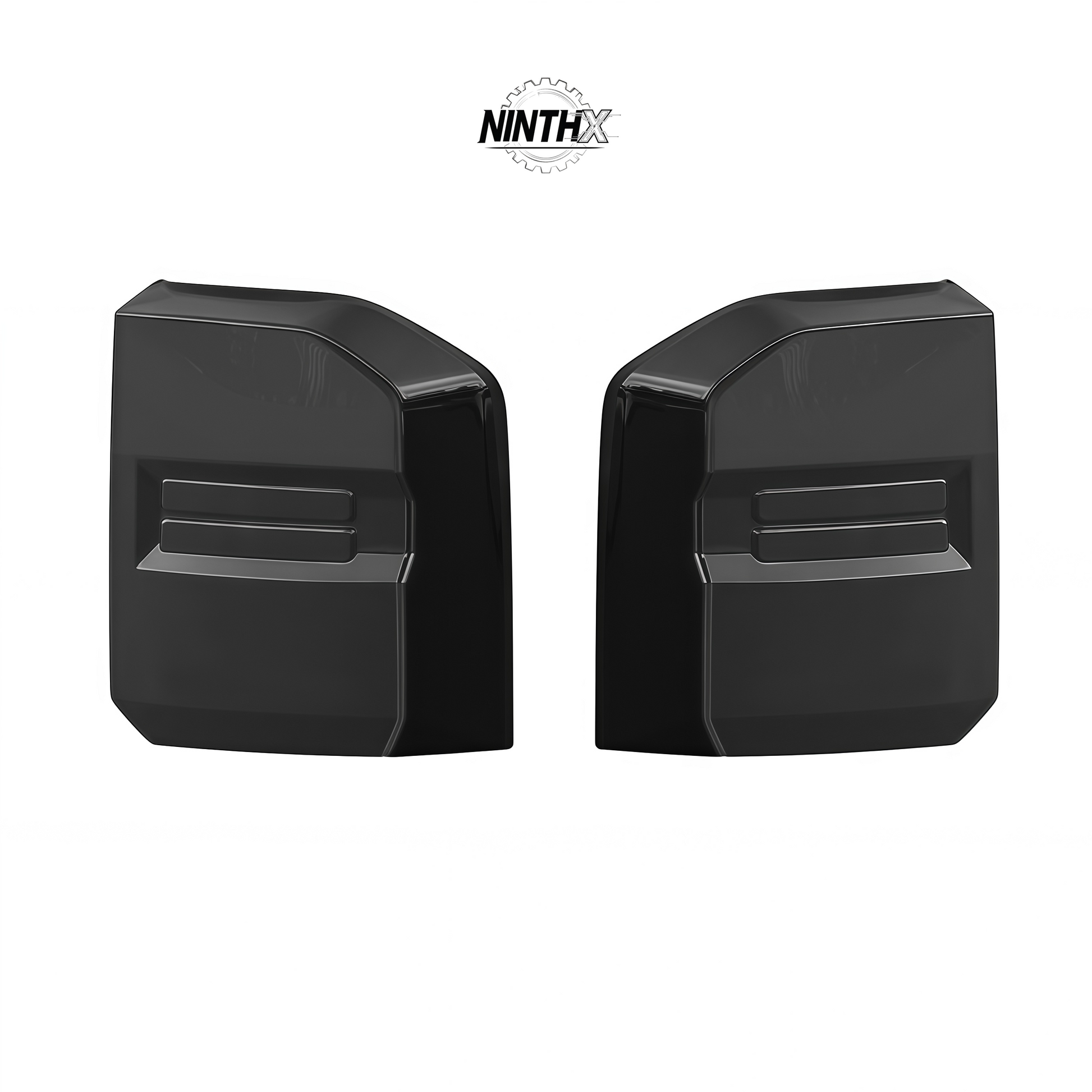 Smoked black tail light covers, left and right, for Toyota Land Cruiser Prado LC250