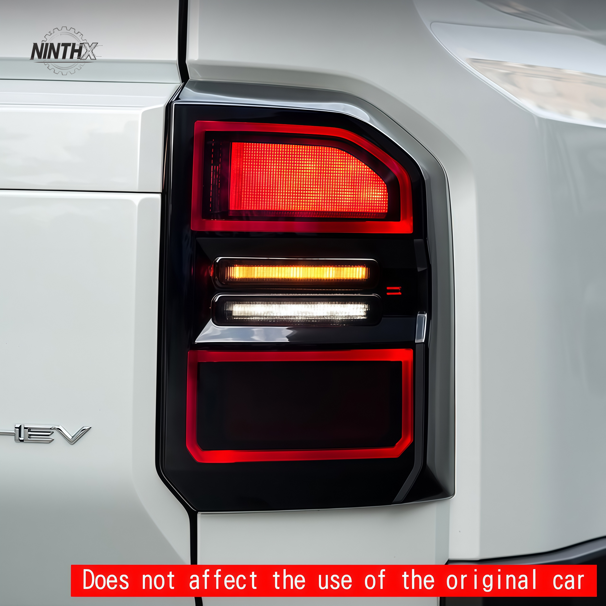 Blacked out rear look smoked tail light covers