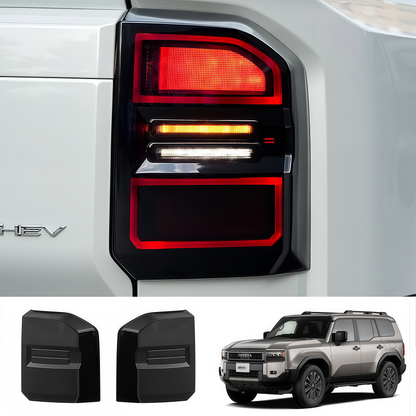 Light passing smoke smoked tail light covers for Land Cruiser Prado LC250