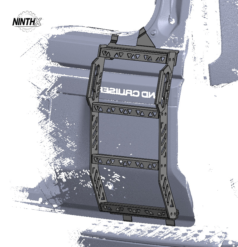 Overland loading aid rear tailgate ladder for Land Cruiser Prado LC250