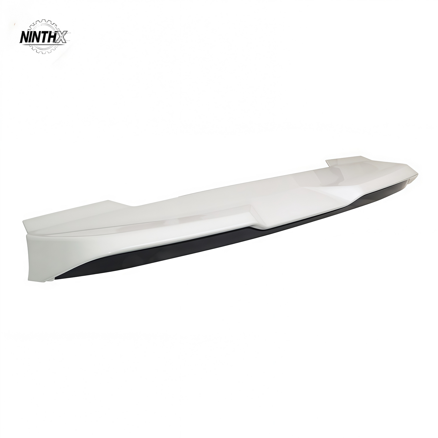 White primer rear roof spoiler with black lower lip for Land Cruiser Prado LC250