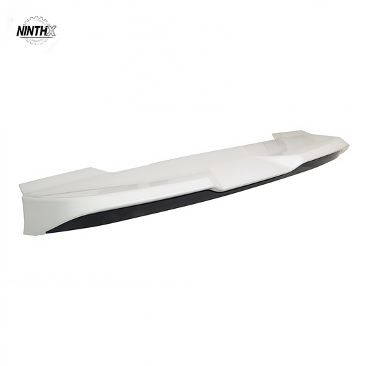 White primer rear roof spoiler with black lower lip for Land Cruiser Prado LC250