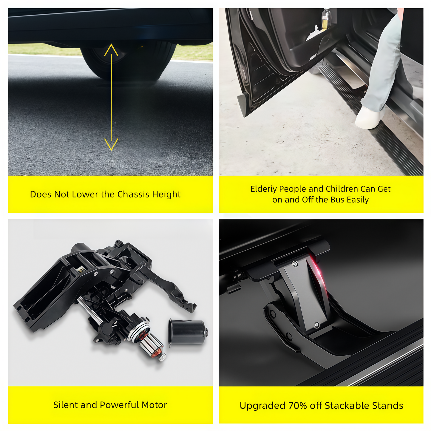 Vehicle specific power running boards