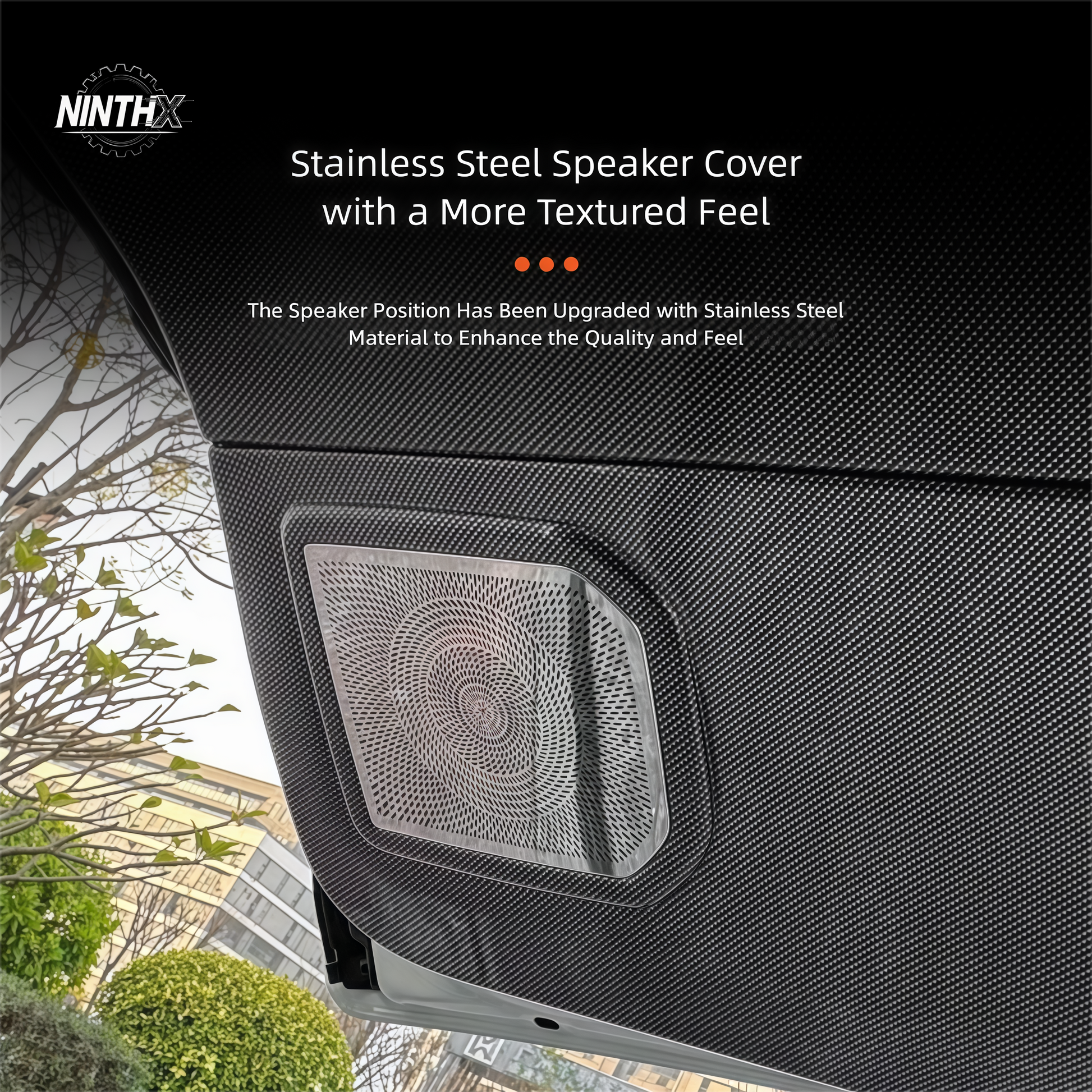 Interior dress up rear tailgate interior trim set